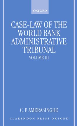 Case-Law of the World Bank Administrative Tribunal | Zookal Textbooks | Zookal Textbooks