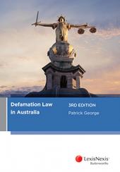 Defamation Law in Australia, 3rd edition | Zookal Textbooks | Zookal Textbooks