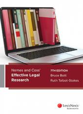 Nemes & Coss’ Effective Legal Research, 7th edition | Zookal Textbooks | Zookal Textbooks