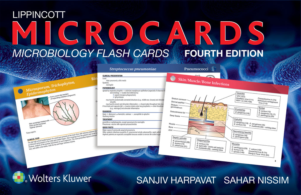 Lippincott Microcards: Microbiology Flash Cards | Zookal Textbooks | Zookal Textbooks