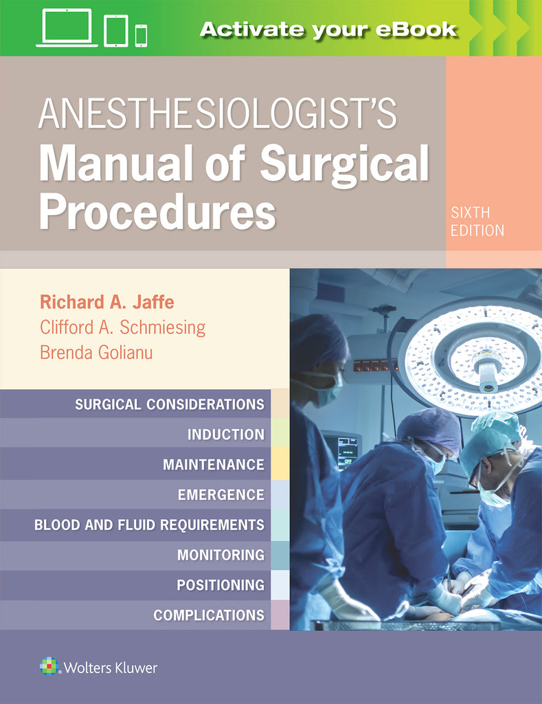 Anesthesiologist's Manual of Surgical Procedures | Zookal Textbooks | Zookal Textbooks
