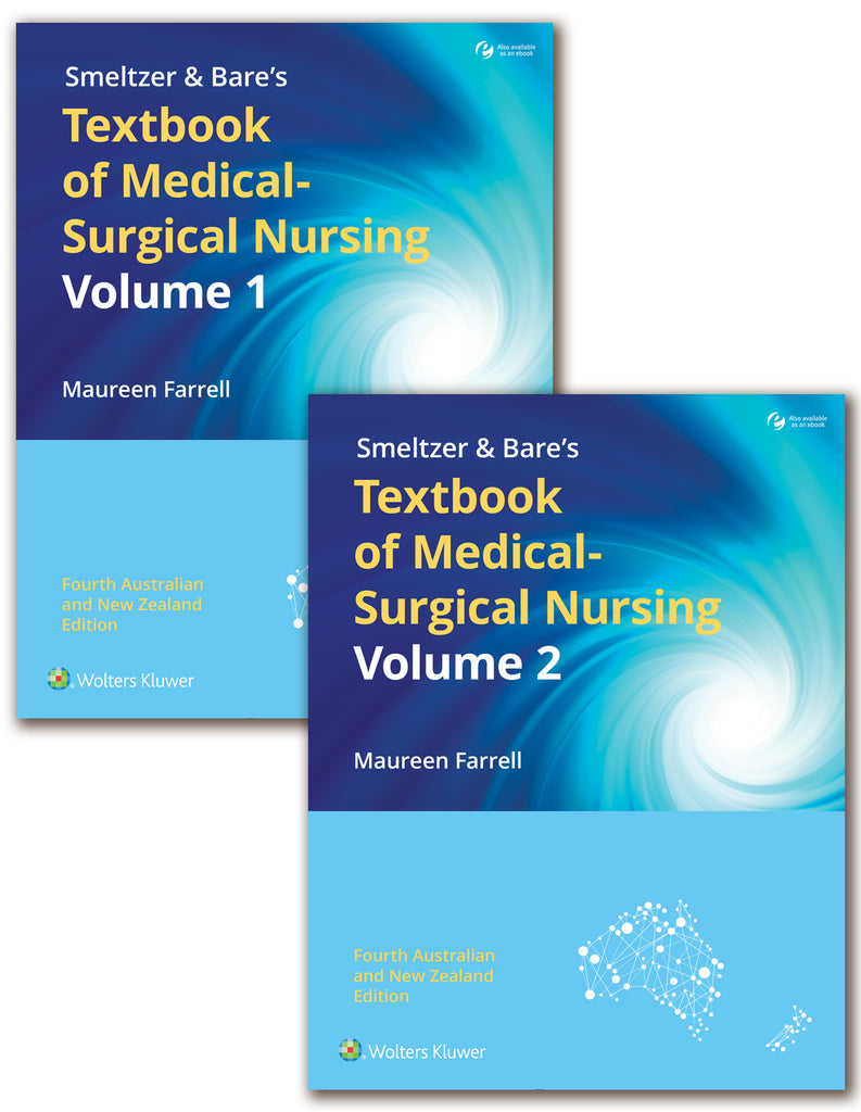 ANZ Package of Farrell's Smeltzer & Bare's Textbook of          Medical-Surgical Nursing Print Book with PrepU 24 months Access | Zookal Textbooks | Zookal Textbooks