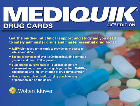 MediQuik Drug Cards | Zookal Textbooks | Zookal Textbooks