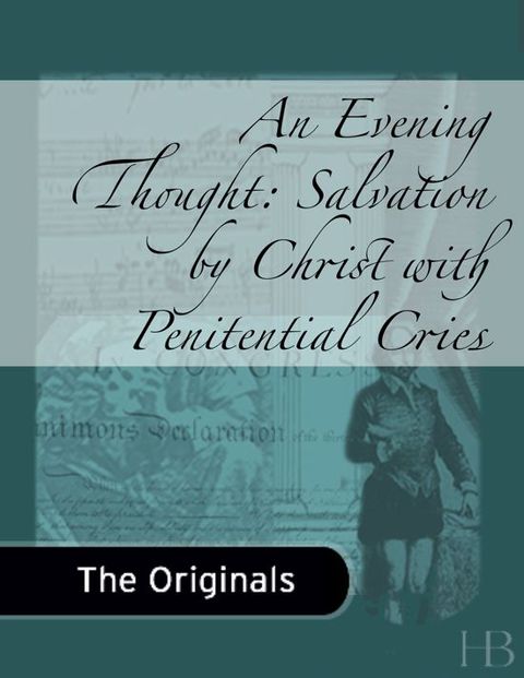 An Evening Thought: Salvation by Christ with Penitential Cries | Zookal Textbooks | Zookal Textbooks